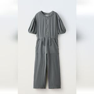 Zara Long Textured Jumpsuit ( 10 years )